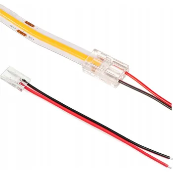 LED osvětlení Svorka-kabel pro 8mm pásky zacvakávací T+P SPOJKA LED COB 8mm Rychlospojka