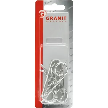 Nářadí pro automobil GRANIT Sada závlaček pro třetí bod 2x točená, 4,5mm - 5 ks