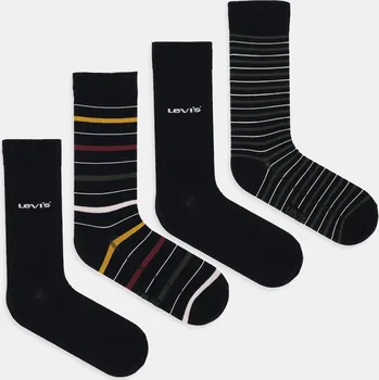 Ponožky Levi's 4-pack 37157.1304 černá 99A, vel. 35/38