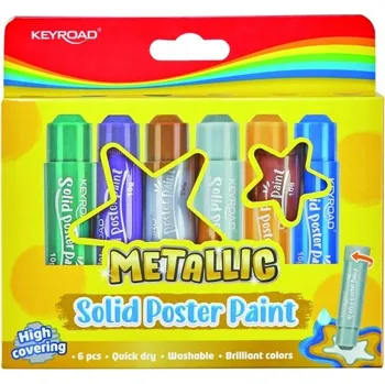 Vrták Plakátové barvy KEYROAD 6 Ks krabička, mix barev