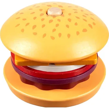 Hra na obchod Hotové jídlo Kruzzel 22673 Dětský dřevěný hamburger
