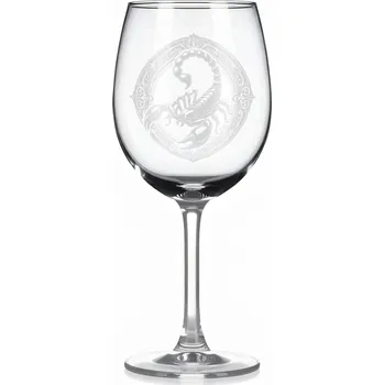 Sklenice Vínová sklenice s motivem znamení Štír