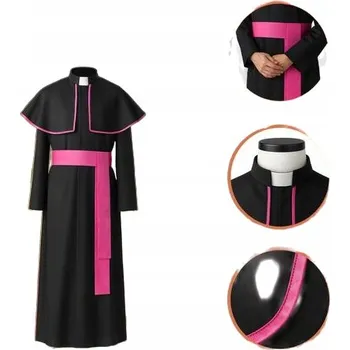 Karnevalový kostým Kostým Biskupa Biskupský Oblek Kněz Převlek Kostým Kněze Kostým na Halloween