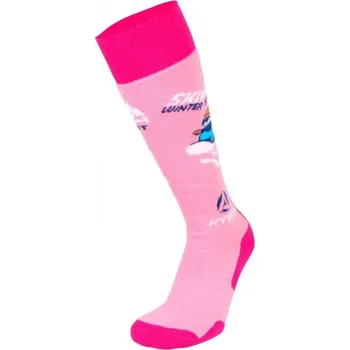 Pánská móda RYWAN Dívčí ponožky Rywan Snow 27/30 RŮŽOVÁ