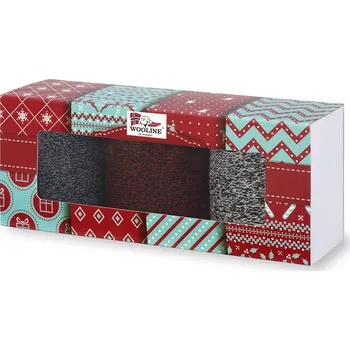 Dámské ponožky Wooline Dárkové balení - Ponožky 3v1 MERINO NATURAL WOOL 3, dámské Velikost ponožek: EUR 35-38