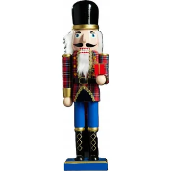 Vánoce Vánoční figurka louskáček dřevěný 25 cm Vánoce