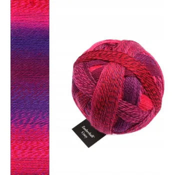 Příze Ponožková příze Schoppel Zauberball Crazy 2095 / Indian Red