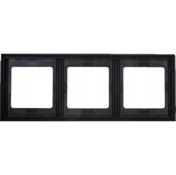 Elektrická zásuvka Hager Rámeček 3-násobný svislý Berker K.1 antracit