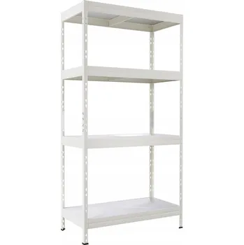 Dílenský regál Kovový regál do skladu 180 x 90 x 40 cm, nosnost 300 kg na polici