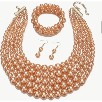 Náhrdelník Isla Margarita Perlová sada exkluzivní měděná