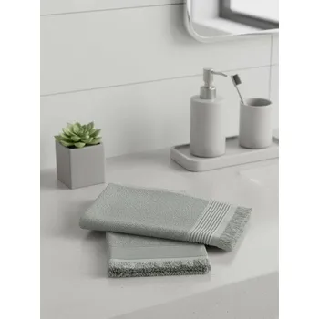 Boxerky Sinsay - Sada bavlněných ručníků s třásněmi 2 pack - zelená - 690II-70X - 690II-70X-ONE