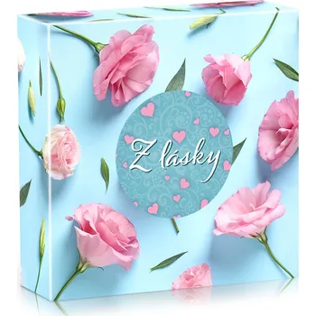 Bonboniéra Vyrobeno v EU Z lásky - Pralinky z mléčné čokolády s krémem s whisky 60 g