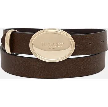 Opasek Kožený pásek Twinset 261TA4130 hnědá 89X, vel. M