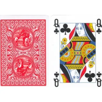 Pokerová karta Modiano 100% plastové karty, Zlatá trofej - červená zadní strana