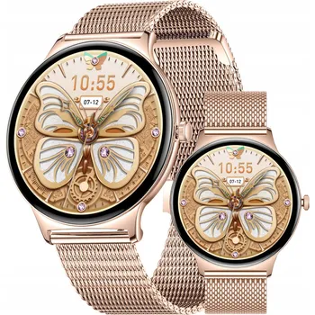 Hodinky Chytré Hodinky Colmi V89 zlaté ocelové 1.43" AMOLED volání přes BT, 100 režimů