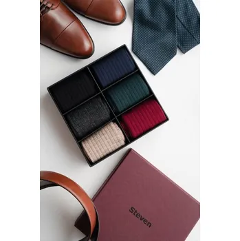 Pánské oblečení Ponožky Steven art.175/4 Boxy pánské A'6 41-46 mix barev 4 41-43