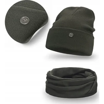 Čepice PaMaMi sada čepice a nákrčník (rolák) univerzální velikost zelená