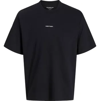 Pánská móda Velké pánské tričko s potiskem na zádech Jack & Jones 12288178 černá (5XL)