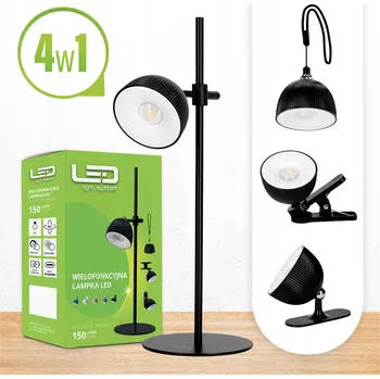 Lampička LED Stolní Lampa Akumulátorová USB-C CCT Magnetická 4v1 1200mAh černá