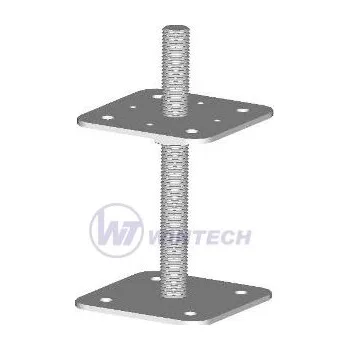 Tesařské kování WINTECH Patka dř. pilíře BV/P 14-09/330,110x80x80, M20, ZB Balení: 1 ks TFABA08330B