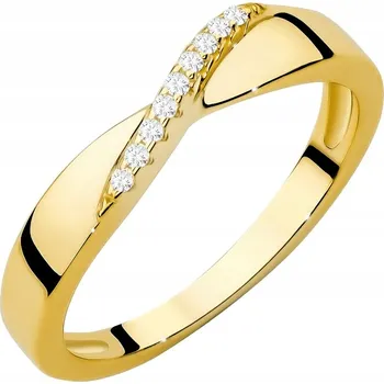 Prsten STŘÍBRNÝ PRSTÝNEK 925 Obrázka se ZIRKONY vel. 12