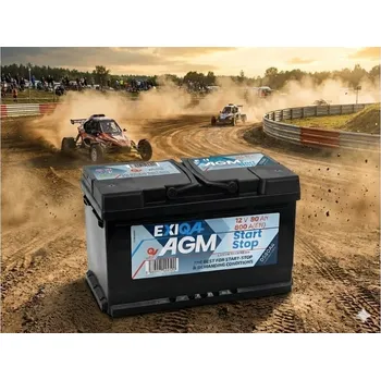Autobaterie Autobaterie Exiqa AGM 80Ah 800A D580A4