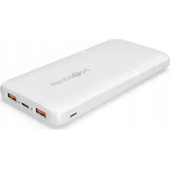 Powerbanka Powerbank Reinston EPB10PD20W 10000mAh PD 20W USB / USB-C / microUSB Bílý