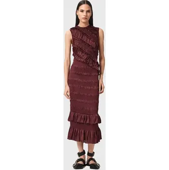 Dámské šaty Šaty AllSaints NYLA W034DD červená 33X, vel. 38