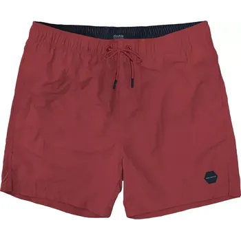 Pánské plavky Velké pánské plavky jednobarevné plážové šortky Double MTS-8006 červené (6XL)