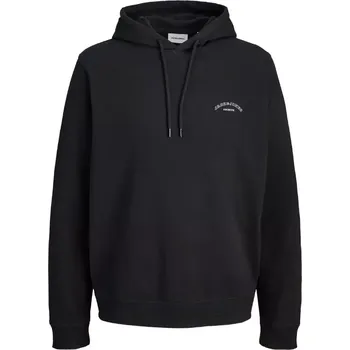 Pánská móda Velká pánská mikina přes hlavu s kapucí Jack & Jones 12295989 černá (5XL)