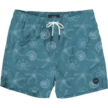 Pánské plavky Velké pánské plavecké šortky plážové šortky mořský vzor Double MTS-8011 mořské (6XL)