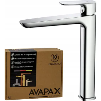 Vodovodní baterie Vysoká stojánková umyvadlová baterie baterie stříbrná na desku AVAPAX