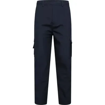 Oblečení a móda Velké pánské cargo kalhoty s rovnou nohavicí Kam 245 tmavě modré (2XL)