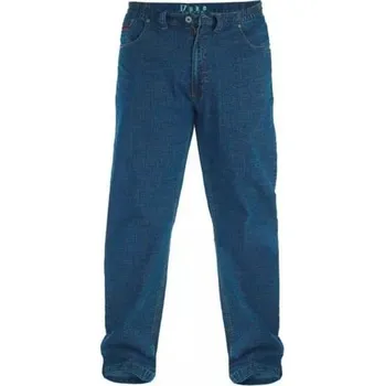 Pánské kalhoty Pánské velké strečové džínové kalhoty Duke D555 Bailey modrá (60R)