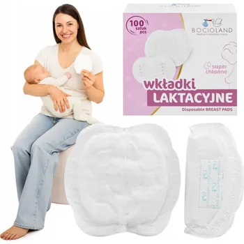 Těhotenské spodní prádlo Na jedno použití vložky Bocioland BOC0156 bílé 100 ks