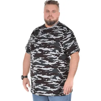 Pánské tričko Duke D555 Gaston moro šedé tričko (7XL)