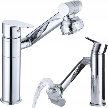Vodovodní baterie Stojánková umyvadlová baterie TrendHouse Premium, stříbrná