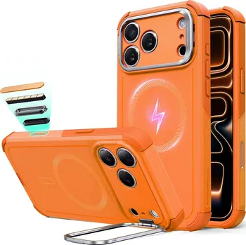 Pouzdro na mobilní telefon ESR - Cyber Armor Kickstand - iPhone 17 Pro - oranžová