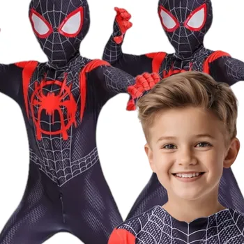 Karnevalový kostým KOSTÝM Spiderman -MANA KOSTÝM SPIDER-MANA MAŠTOVNÝ PLES KARNEVAL - 134-140