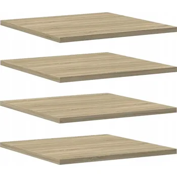 police Police na knihy dub sonoma 40 x 40 x 1,5 cm, 4 ks