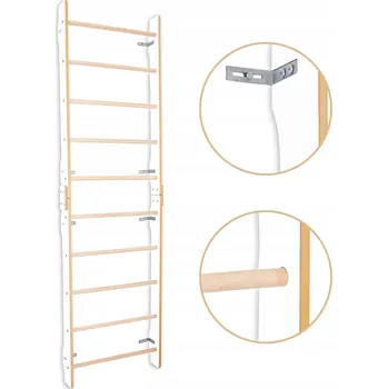 Žebřík Dřevěný gymnastický žebřík do dětského pokoje pro cvičení doma