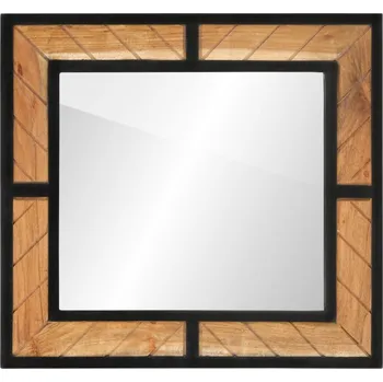 vidaXL Koupelnové zrcadlo 60 x 1 x 55 cm masivní akáciové dřevo [372750]