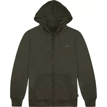 Pánská mikina Velká pánská zapínací mikina s kapucí Double Urban Outfitters MTOP-1090 khaki (4XL)