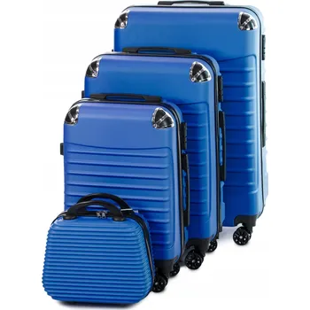 Sada cestovních kufrů 4v1 na kolečkách, kufr velký, střední, malý kufřík