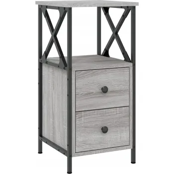 Noční stolek Noční stolek šedá dub sonoma 34 x 35,5 x 70 cm