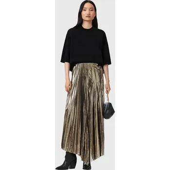 Dámská sukně Sukně AllSaints JAX W064RD zlatá GLD, vel. 34