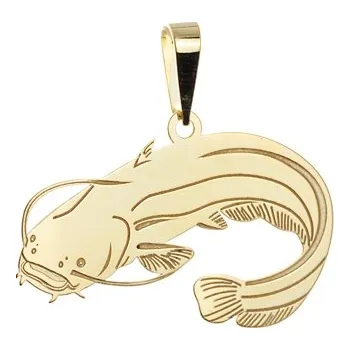 Přívěsek Zlatý přívěšek sumec ZZ0302f + dárek zdarma