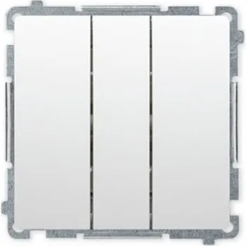 vypínač Trojitý vypínač Klasický Kontakt-simon bílý BMW31.01/11