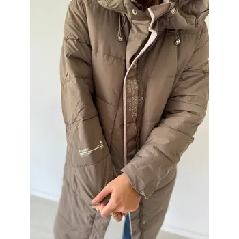 Dámská casual bunda Mishel Zimní bunda dlouhá béžová XXL