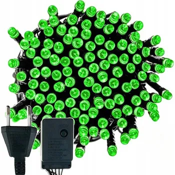 Vánoční dekorace Vánoční světýlka zelená 100 LED 8,5m Vánoční řetězy